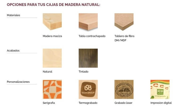 cajas de madera vino